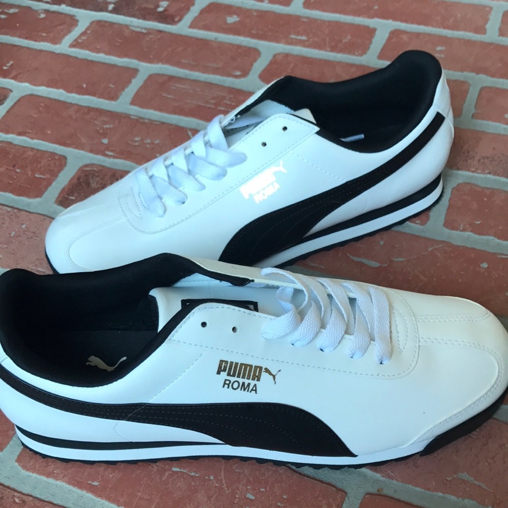 Puma Roma Basic Wht/Blk (NEW!!)